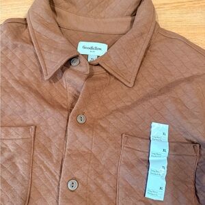 Goodfellow & Co Men's Tan Quilted Shirt Jacket